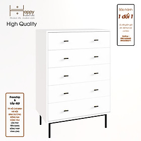 [Happy Home Furniture] BECKY, Tủ đựng đồ 5 ngăn - chân sắt ,  80cm x 50cm x 118cm ( DxRxC), THK_031