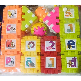 Bộ đồ chơi xếp hình vuông 190 chi tiết cho bé khéo tay