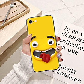 Ốp lưng điện thoại iPhone 7 viền silicon dẻo TPU  hình Emoji - Đa Cảm Xúc Mẫu 5