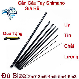 Hình ảnh Cần Câu Tay Shimano Cần Câu Tay Rút Shimano Tặng Kèm Ốp Cần Tay Giá Rẻ Dài 2m7, 3m6, 4m5, 5m4, 6m3