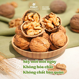 Quả óc chó vàng còn vỏ Fonut 500g-300g - Hạt dinh dưỡng cho bà bầu, ăn kiêng