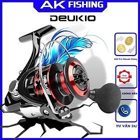 Máy câu cá Deukio FS 2000 7000,bằng kim loại chuyên câu lure câu lục lăng xê CAO CẤP chinh hãng chất lượng giá rẻ