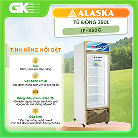 TỦ ĐÔNG ĐỨNG ALASKA 400/350 LÍT IF-350G ĐỒNG (R290A) (HÀNG CHÍNH HÃNG) (CHỈ GIAO HCM)