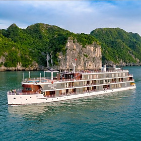 Voucher 2N1Đ Du Thuyền 5 Sao Heritage Cruises Cao Cấp Khám Phá Vịnh Hạ Long (Trọn Gói Tour 2N1Đ + Chèo Thuyền Kayak + Ăn 04 Bữa + Phòng Ngủ Sang Trọng Trên Du Thuyền) 