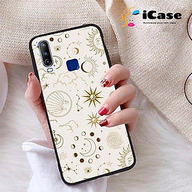 Ốp lưng iCase dành cho Vivo U10 chất liệu viền dẻo lưng cứng nhám TPU có hai lỗ xỏ dây đeo in nổi 4D hình bộ sưu tập Sun 07