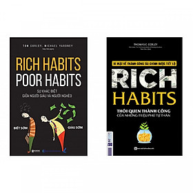 Download sách Combo sách Rich Habits - Thói Quen Thành Công Của Những Triệu Phú Tự Thân và Rich Habits - Poor Habits Sự khác biệt giữa người giàu và người nghèo (tặng sách ngẫu nhiên trong hình)