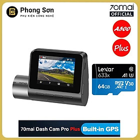 Mua Camera hành trình 70mai Dash Cam Pro Plus   70mai A500 Quốc tế   Tích hợp sẵn GPS   Cam hành trình xiaomi   Bảo Hành 12