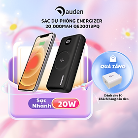 Mua Pin dự phòng Energizer 20000mAh QE20013PQ - 3 cổng sạc tiện lợi  tích hợp sạc nhanh hai chiều - Hàng chính hãng