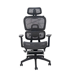 Mua Ghế văn phòng Công thái học màu đen có gác chân CR4337-M Nội thất Capta