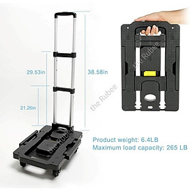Mua Xe Đẩy Hàng Gấp Gọn - 125Kg - Dùng cho gia đình  chung cư  mua sắm  dã ngoại