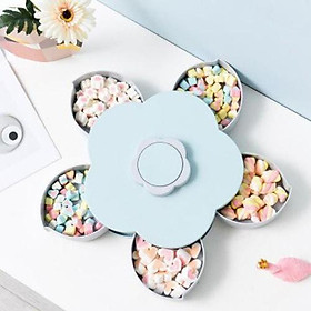 Mua Khay Hộp Đựng Mứt Kẹo Xoay Hình Cánh Hoa Chất Liệu Cao Cấp-Xanh