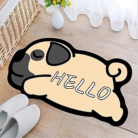 Mua Thảm lau chân 3D hình thú siêu thấm  kháng khuẩn - Thảm chùi chân  thảm bếp chống trơn trượt 40*60cm - MiuMiu Mart