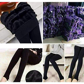 Quần nỉ lót lông nữ - Quần legging lót lông mùa đông loại 1