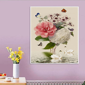 Mua Tranh thêu chữ thập An Nhiên Hạnh Phúc (43x59cm) chưa thêu