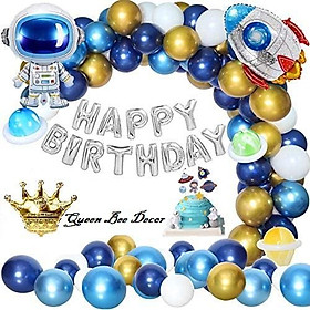 Set Bóng Bay Trang Trí Sinh Nhật QB999 Chủ Đề Phi Hành Gia Dành Cho Bé Trai