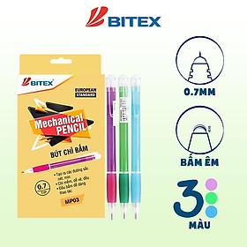 Bút chì bấm Bitex MP03 Thân nhựa trong