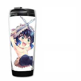 Bình nước in hình Inosuke Thanh Gươm Diệt Quỷ anime chibi
