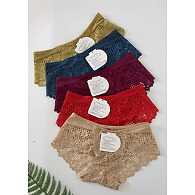 Bộ 5 quần chip nữ ren hoa cao cấp 833