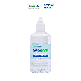 Nước muối Pharmacity 0,9% 500ml