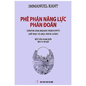 Download sách Phê Phán Năng Lực Phán Đoán (Mỹ Học Và Mục Đích Luận)(Tái Bản 2020)