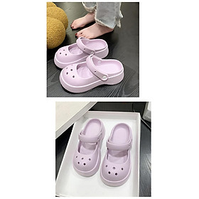 Clog Slipper Shoes Comfortable Closed Toe Heels Non Slip Nursing Shoes Slippers for Couples Women Female Beach Indoor Bathroom