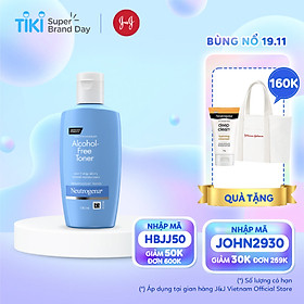 Nước hoa hồng không chứa cồn Neutrogena Alcohol Free Toner 150ml