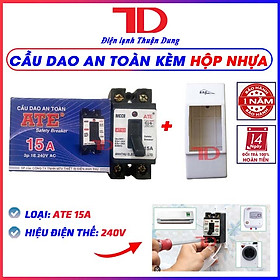 Mua Aptomat an toàn aptomat ATE 15A 20A 30A kèm vỏ - không vỏ - Át MCCB CB  Át ATE  hàng chính hãng Điện lạnh Thuận Dung