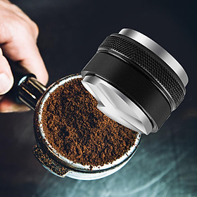 Zinc Alloy Professional Coffee Distributor Leveler Tool Powder Distributor Loosely Distributed Avoid Agglomeration Espresso Distribution Hand Tampers