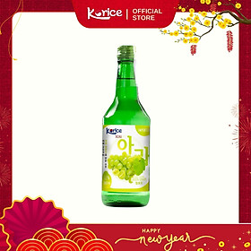 Rượu Soju Korice hương nho xanh 12% 360ml