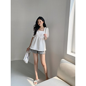 Yu cherry | quần nữ double button pleated short yq009