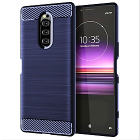 Ốp lưng chống sốc Vân Sợi Carbon cho Sony Xperia 1