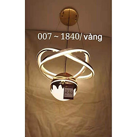 Đèn thả trần thủy tinh hình cầu vòng tròn trang trí nội thất phòng bếp,phòng ăn sang trọng hiện đại mã 1840