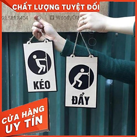Bảng Gỗ Trang Trí Decor - Mẫu Kéo Vào, Đẩy Ra - Bảng Gỗ