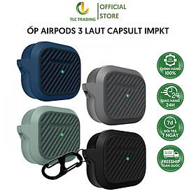 Mua HÀNG CHÍNH HÃNG - Ốp Airpod LAUT Capsule IMPKT Cho Airpods 3 Chính Hãng Chống Sốc Có Móc Đeo Tiện Lợi Thời Trang