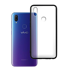 Ốp lưng Vivo V11i - Bề mặt nhám chống vân tay, lưng cứng, viền TPU dẻo - 02075 - Hàng Chính Hãng
