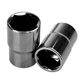 Mua Đầu tuýp 1/2  loại ngắn INGCO nhiều kích thước 8  10  12  14  17  19  22  24 mm chất liệu 50BV30 mạ Niken đen | HHAST12