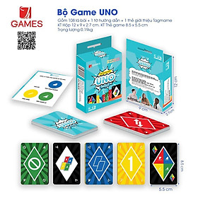 [HCM]Game Uno Premium, 108 lá, B300, 6.3 x 8.3 (TAG005)