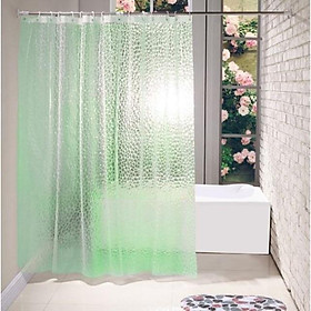Mua Rèm Phòng Tắm / Rèm cửa sổ Hoạ tiết Kẻ trong Xanh Lá 180x180 Loại 1