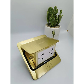 Bộ Ổ Cắm Âm Sàn DoBo Korea (Nắp mở có giảm tốc)