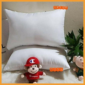 Mua Ruột Gối Nằm Poly Cotton Trắng Bông Gòn Tinh Khiết Loại Trẻ Em Và Người Lớn Cỡ (50X70Cm) Và( 30X45Cm)