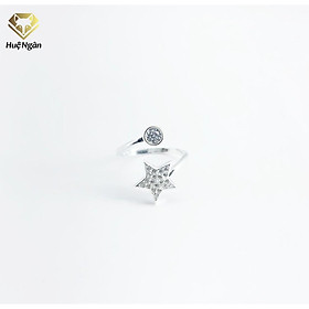 Nhẫn bạc 925 Huệ Ngân - Ngôi sao may mắn free size S160016