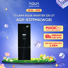Mua  Freeship toàn quốc - Bảo hành chính hãng 2 năm  Tủ lạnh ngăn đông dưới Aqua 320 Lít AQR-B379MA(WGB) - Hàng chính hãng