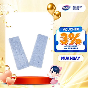 Bông Lau Thay Thế Cây Lau Nhà MyJae Đài Loan Sợi Polyester Kéo Vắt Thông Minh Sạch Nhanh 360 Độ 125cm