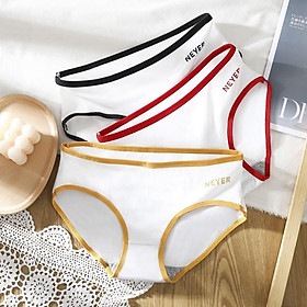 Quần lót cotton, quần lót nữ mềm mại viền mầu sắc cá tính QC302