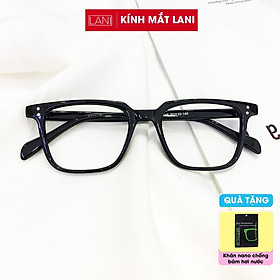 Gọng kính cận nam nữ dáng vuông, nhựa cứng siêu bền cá tính Lani 3246 - Lắp mắt cận có độ theo yêu cầu