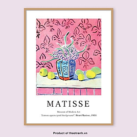 Mua Tranh Tĩnh Vật Treo Tường Henri Matisse 30x45cm