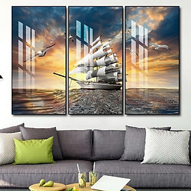 Mua Bộ Tranh Treo Tường Tráng Gương Thuận Buồm Xuôi Gió Cao Cấp . Tặng kèm Đinh Treo Không Cần Khoan Tường