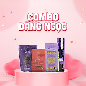 Combo Gạo Bún Nui Mì Lứt VIJOY Dáng Ngọc