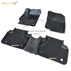 Thảm lót sàn ô tô 2 lớp cao cấp dành cho xe Mitsubishi Outlander 2013-2022 nhãn hiệu Macsim 3w chất liệu TPE