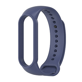 Dây đeo thay thế cho Xiaomi Miband 5 nhựa dẻo TPU Trơn nhiều màu